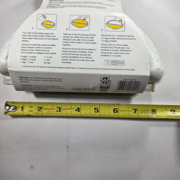 Microwave Omelet Maker - Fast Breakfast Tool Plastic White By Culinary Elements - Picture 4 of 5
